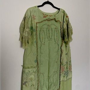 One of a kind linen vintage maxi dress